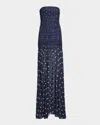 Retroféte Annalise Dress Navy Polka Dots In Navy Polka Dots