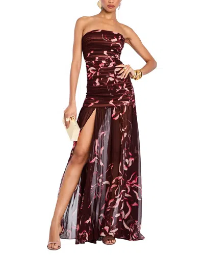 Retroféte Retrofête Annalise Silk Dress In Brown
