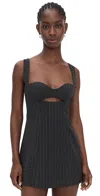 Retroféte Ariya Dress Grey In Black