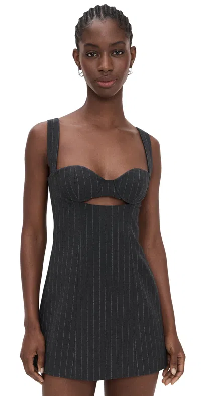 Retroféte Ariya Dress Grey In Gray
