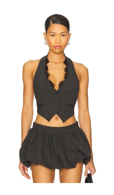 Retroféte Arletha Vest In Gray