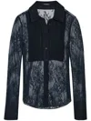 Retroféte Armelle Blouse In Blue