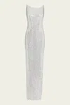 Retroféte Asha Sequin Dress In White Silver