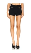 Retroféte Sandra Bandage Short In Metallic Black