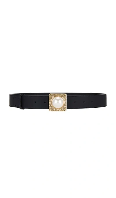 Retroféte Audre Leather Belt In Black