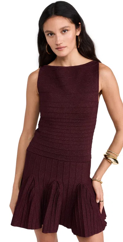 Retroféte Audrina Knit Dress Metallic Port