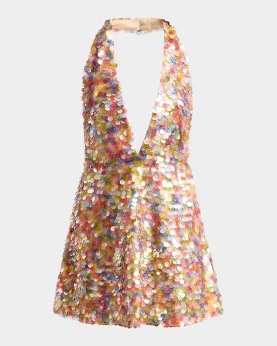 Retroféte Avigail Sequin Mini Dress In Multi