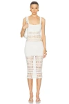 Retroféte Avril Crochet Dress In White