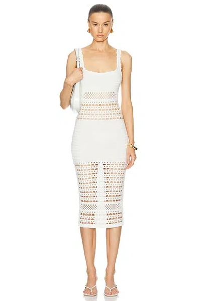 Retroféte Avril Crochet Dress In White