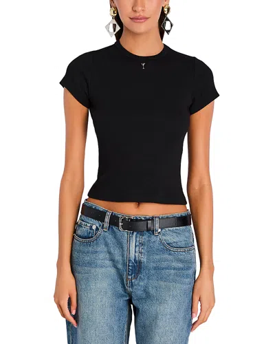 Retroféte Baby Tee In Black
