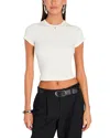 Retroféte Baby Tee In White