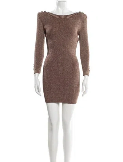 Pre-owned Retroféte Bateau Neckline Mini Dress