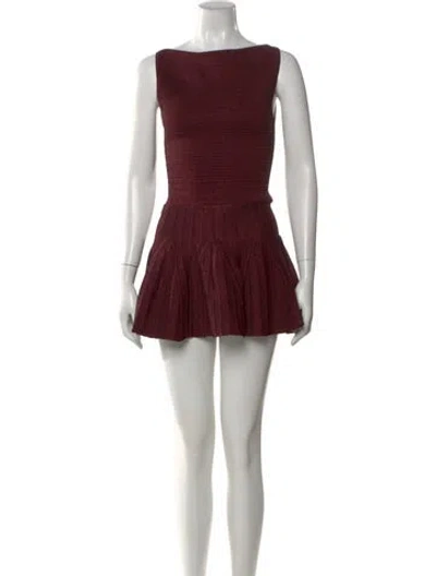 Pre-owned Retroféte Bateau Neckline Mini Dress