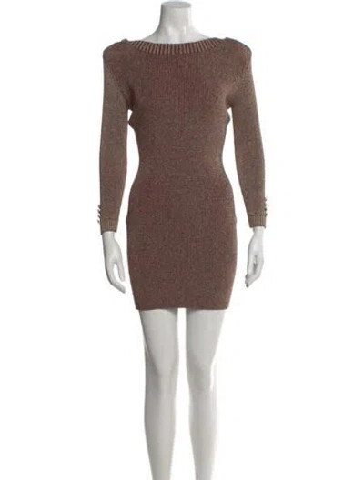 Pre-owned Retroféte Bateau Neckline Mini Dress