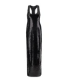 Retroféte Wide Neck Sequin Dress