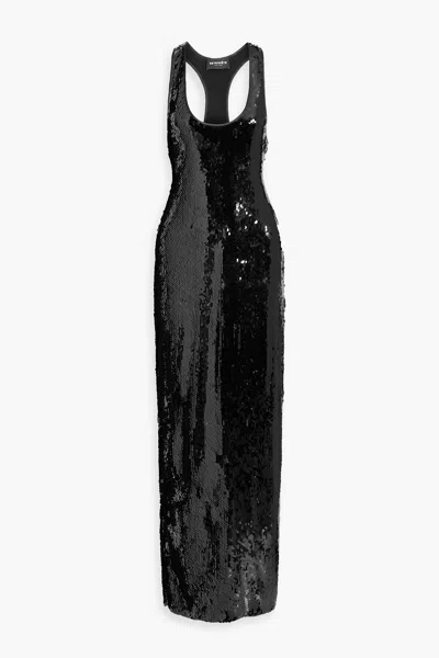 Retroféte Bella Sequin Dress In Black