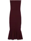 Retroféte Blerina Strapless Sparkly Knit Midi Dress In Red