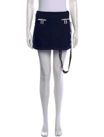 Pre-owned Retroféte Bow Accents Mini Skirt W/ Tags In Black