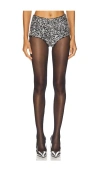 Retroféte Braelynn Crystal Hot Short In 黑色