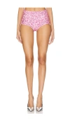 Retroféte Braelynn Crystal Hot Short In Pink & White