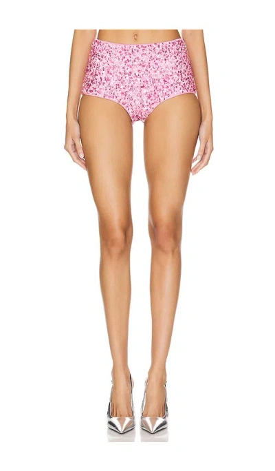 Retroféte Braelynn Crystal Hot Short In Pink & White