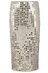Retroféte Retrofete Sequin Embellished Skirt In Neutrals