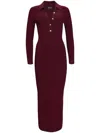 Retroféte Buffy Knit Dress Metallic Port In Red