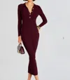 Retroféte Buffy Knit Dress Metallic Port In Multi