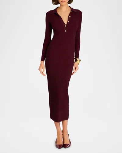 Retroféte Buffy Knit Dress Metallic Port In Multi