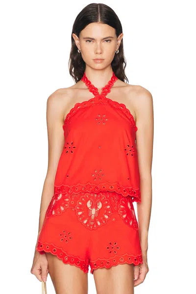 Retroféte Caliane Top In Geranium