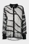 Retroféte Campbell Top In Silver Zebra