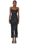 Retroféte Midi-kleid Carmine In Black