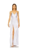 Retroféte Carolina Dress In Metallic Cloud