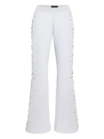 Retroféte Carsyn Crystal-embellished Track Pants In Grey