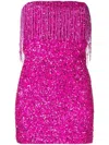 Retroféte Cassandra Sequin Dress In Hot Pink