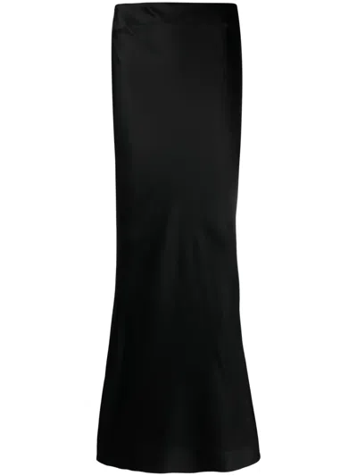 Retroféte Cecilia Low-rise Maxi Skirt In Black