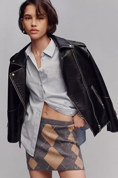 Retroféte Cecilie Wool Cashmere Mini Skirt In Black