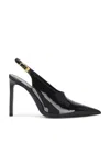 Retroféte Celia Leather Slingback In Black