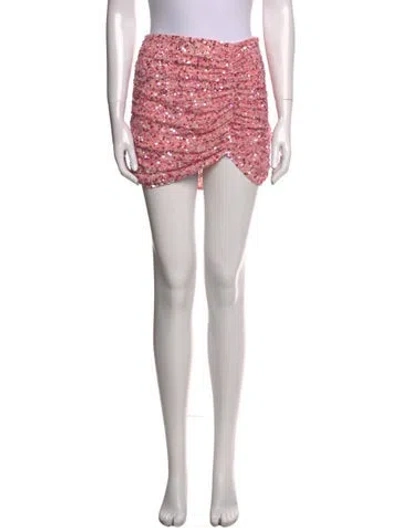 Pre-owned Retroféte Chain-link Accents Mini Skirt In Pink