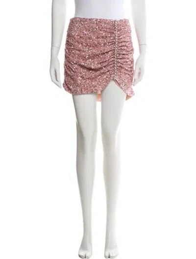 Pre-owned Retroféte Chain-link Accents Mini Skirt In Pink