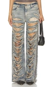 Retroféte Chanti Destroyed Flare In Blue