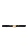 Retroféte Chari Leather Belt In Black
