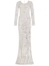 Retroféte Cherri Sequin Crochet Dress In White