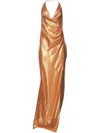 Retroféte Cleo Dress In Gold