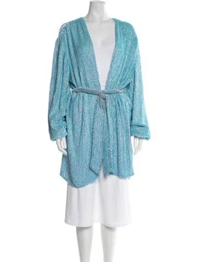 Pre-owned Retroféte Coat In Blue