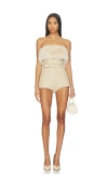 Retrofete Concetta Tweed Romper In Multi