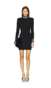 Retroféte Corinth Embellished High-neck Mini Dress In Multi