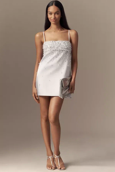 Retroféte Cornelia Crystal-embellished Mini Dress In White