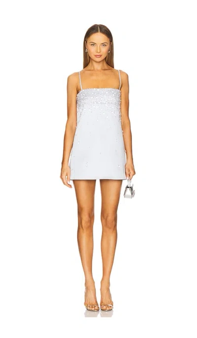 Retroféte Cornelia Embellished Dress In White