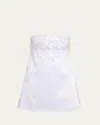 Retroféte Cornelia Embellished Shift Dress In Dove